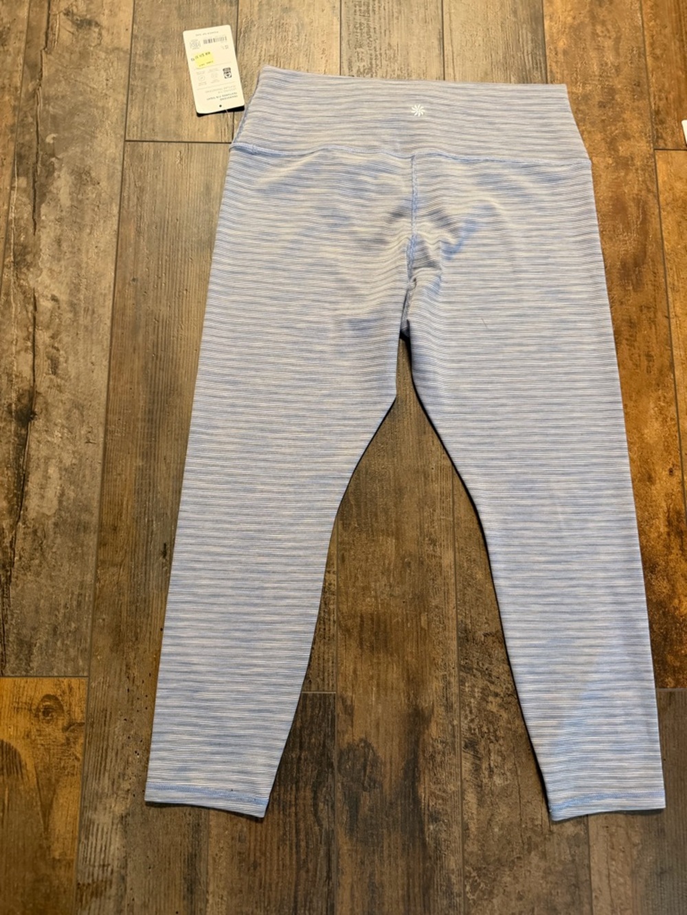 Athleta Women’s Light Blue Heathered Stripe Leggings